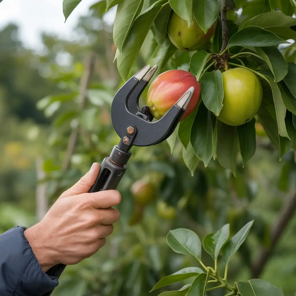 Oogsthulpjes vergelijken: fruitplukker, fruitplukzak of fruitplukmand?